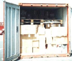 Важно избегать даже малейших зазоров при загрузке контейнера