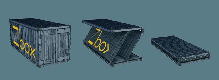 Складной контейнер ZBox от компании Navlandis складной контейнер